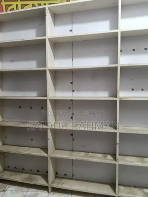 Two mahogany wood racks and one counter table will be sold