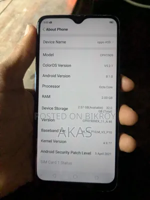 Oppo A5s (AX5s) 32 GB Blue
