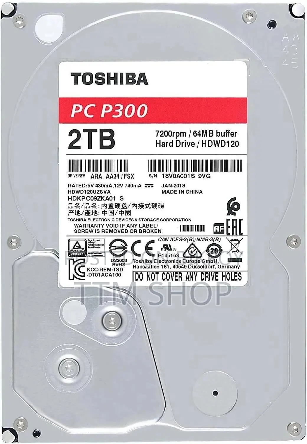 2tb Toshiba HDD