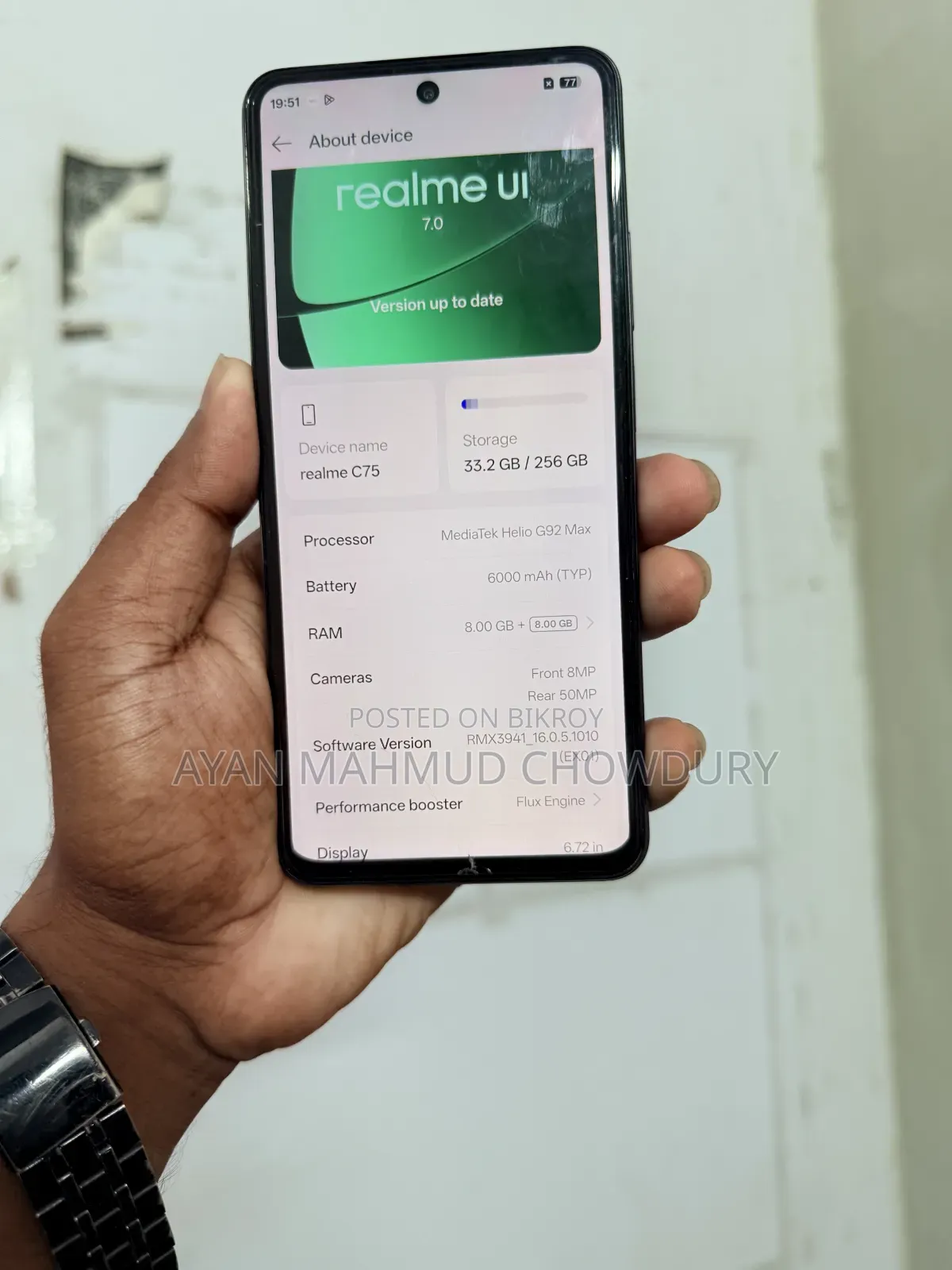Realme C75 256 GB Silver