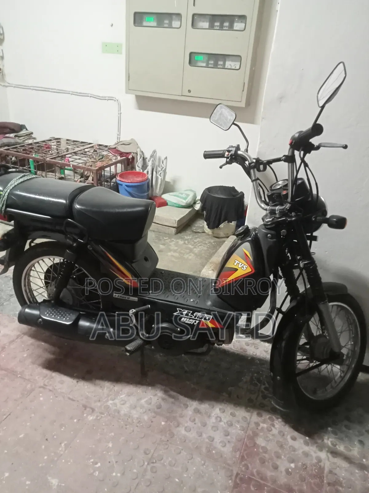 টিভিএস এক্সএল ১০০ ২০২২ কালো