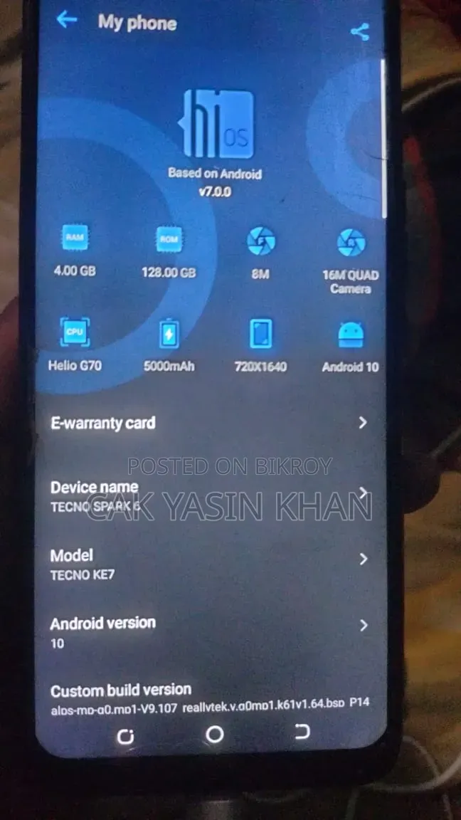 Tecno Spark 7 128 GB Black