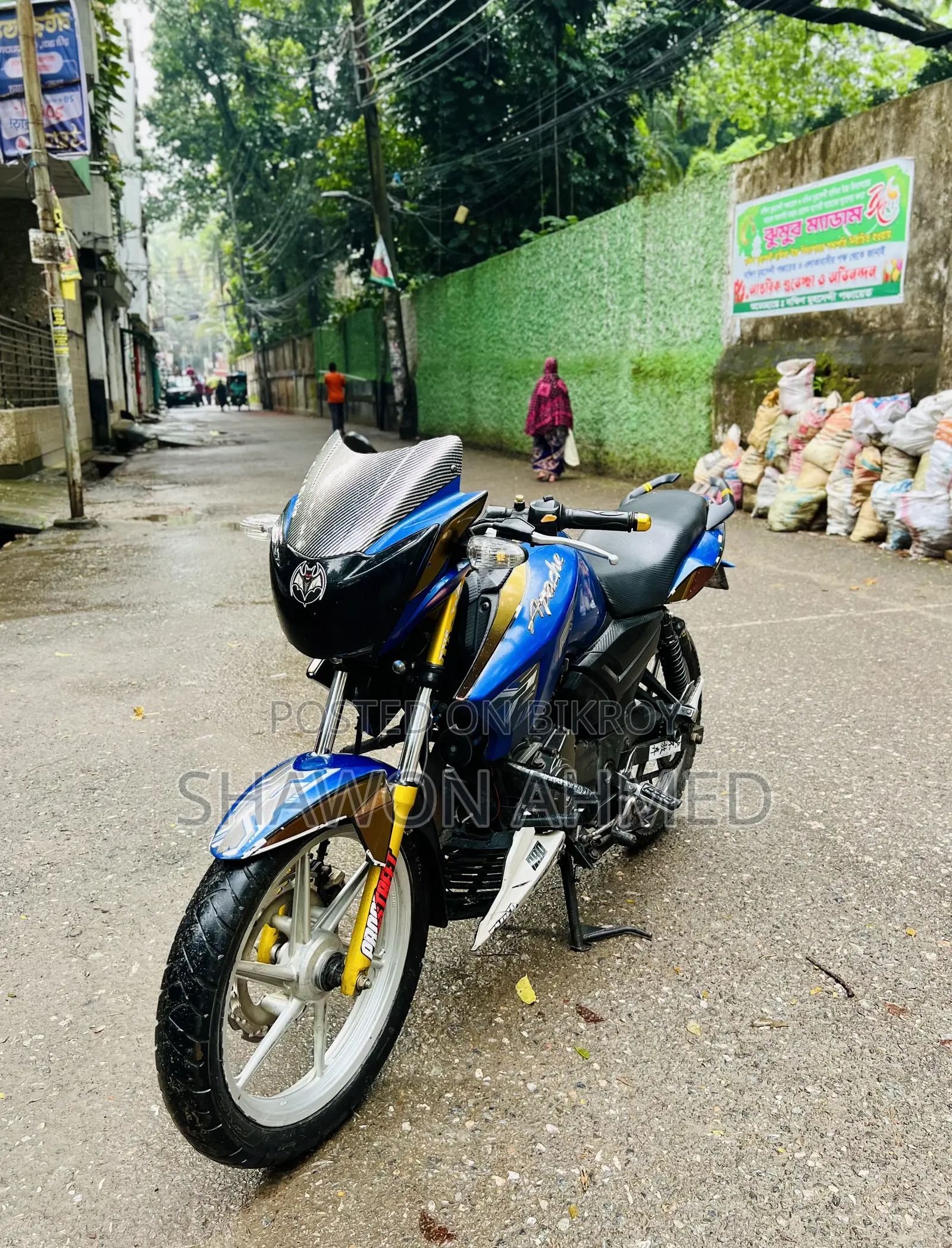 TVS Apache RTR 160 2V 2018 ব্লু