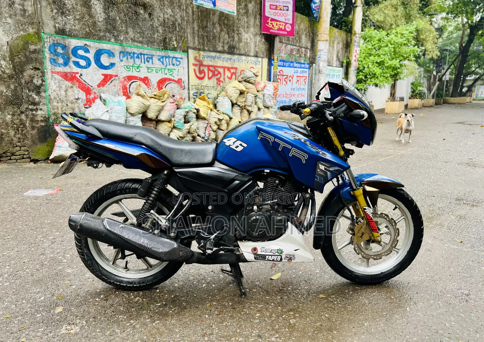 TVS Apache RTR 160 2V 2018 ব্লু