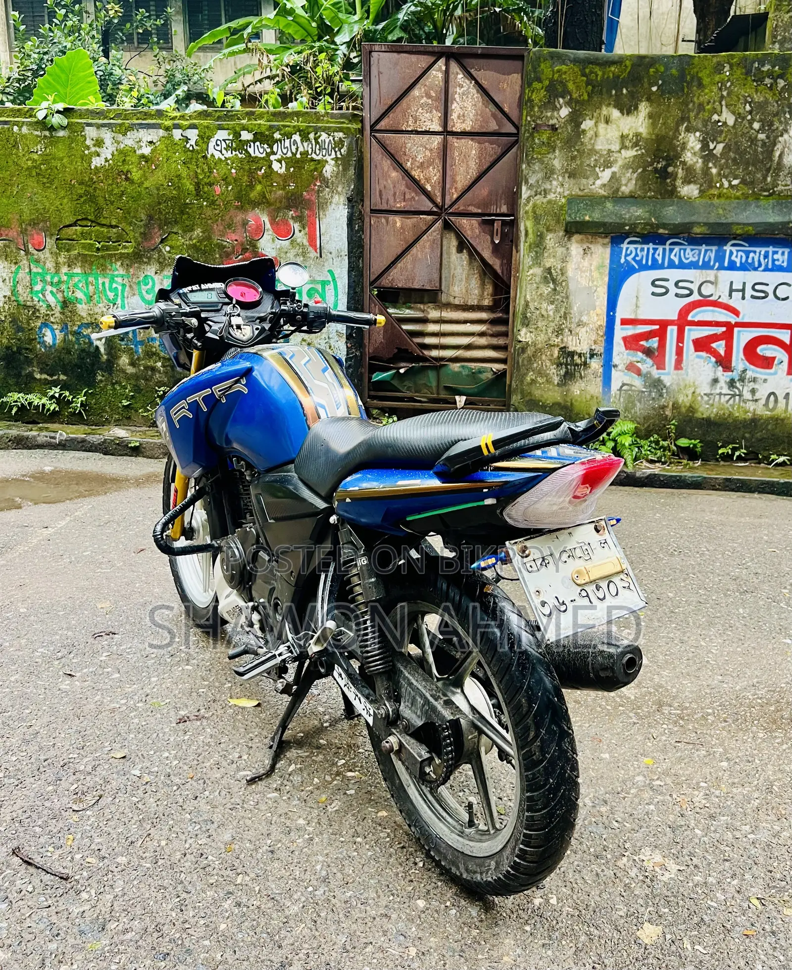 TVS Apache RTR 160 2V 2018 ব্লু