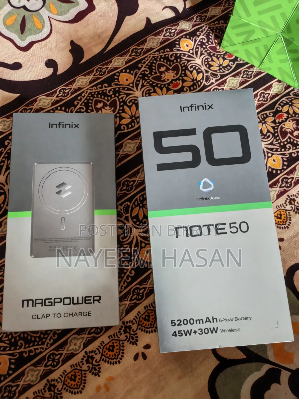 ইনফিনিক্স নোট ৫০ ৪জি ২৫৬ জিবি ব্ল্যাক