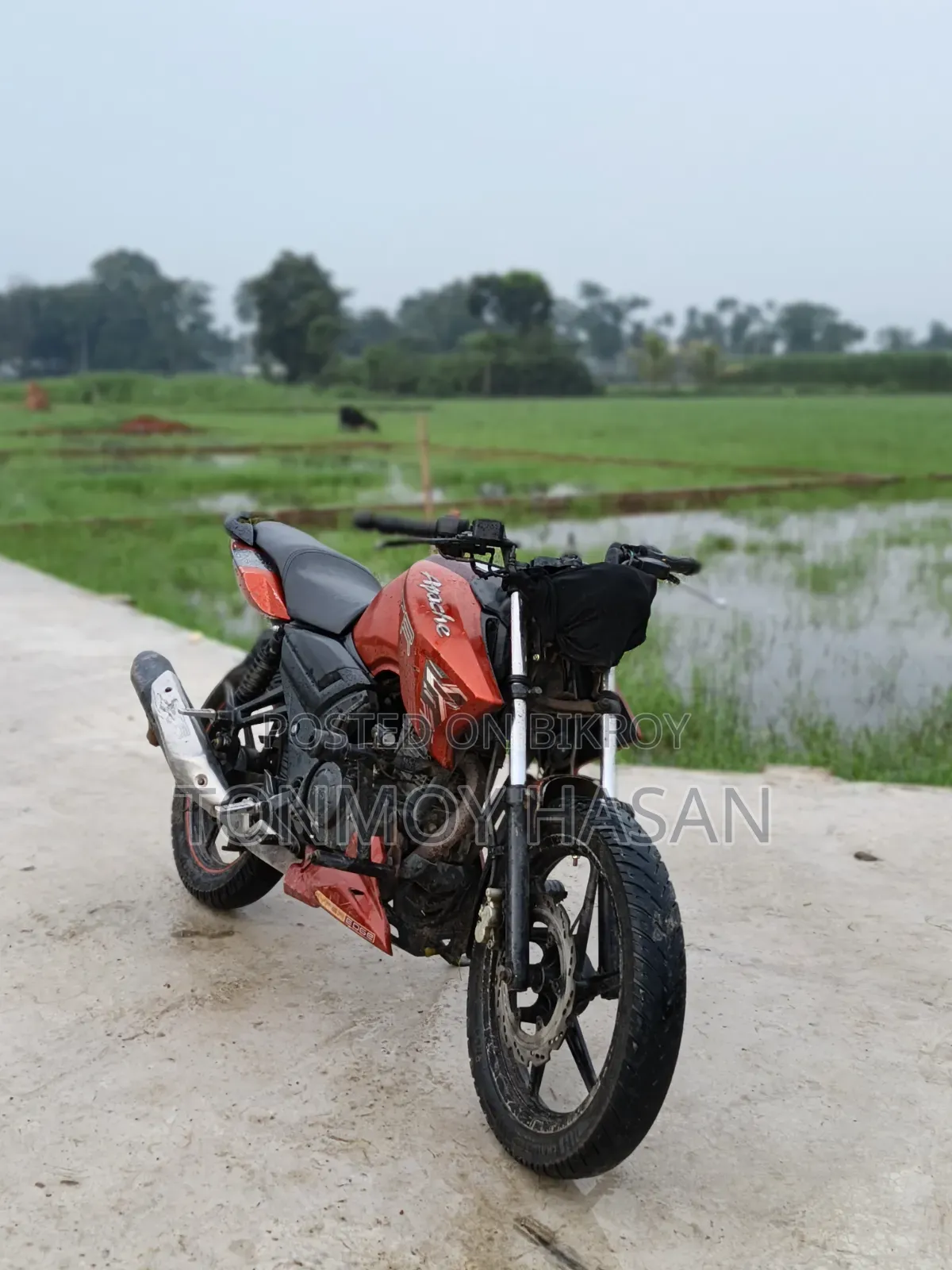 টিভিএস আপাচি আরটিআর ১৬০ টুভি ২০১৭ রেড