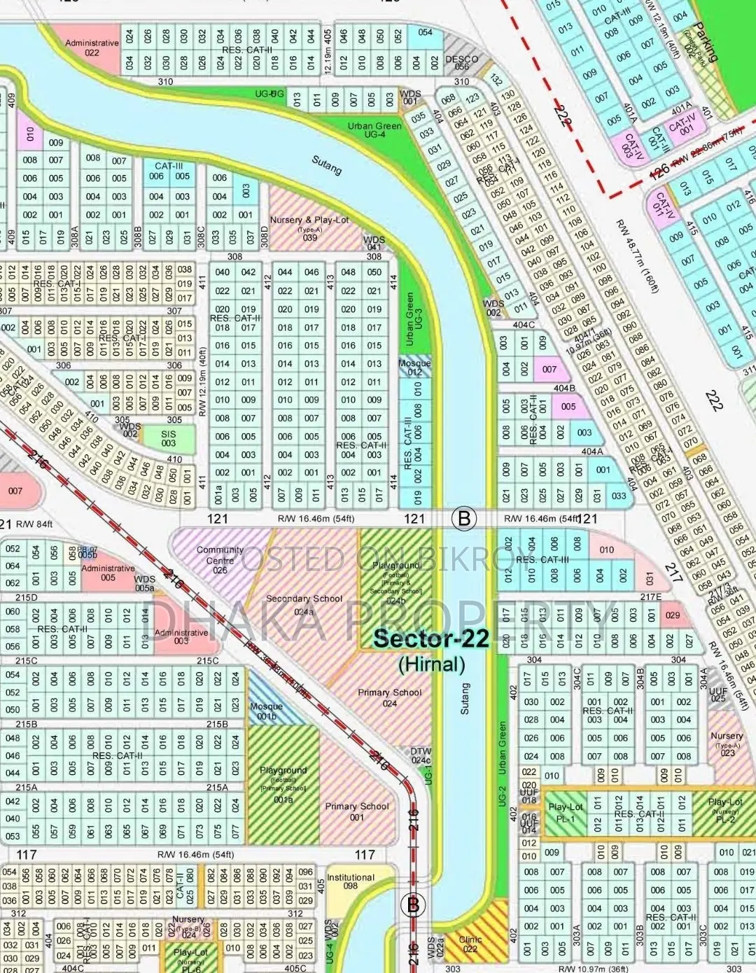 30/54ft Corner Lake View 5 Katha South at Sector-22