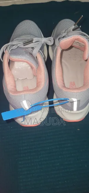 Stylish Grey & Pink Sneakers