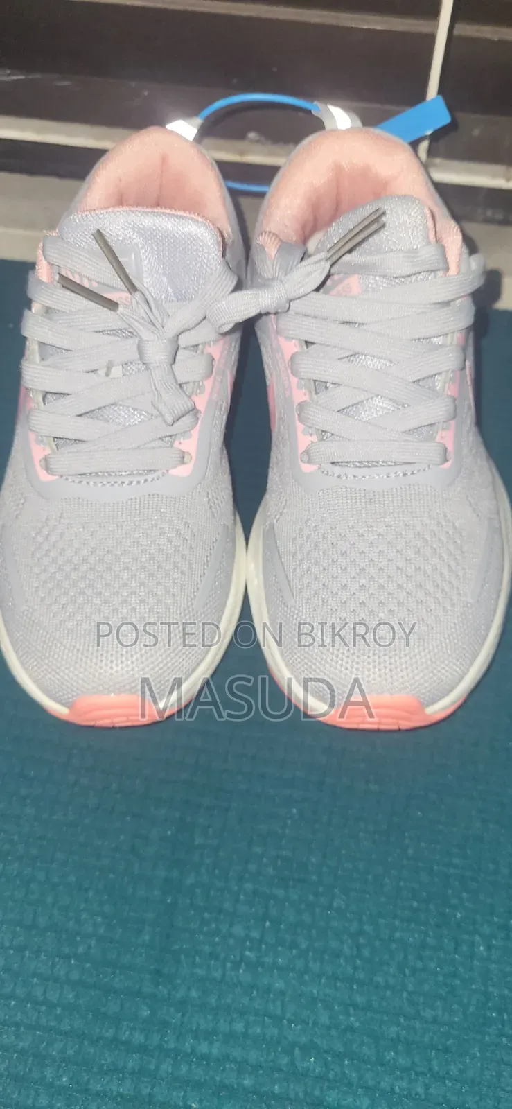 Stylish Grey & Pink Sneakers