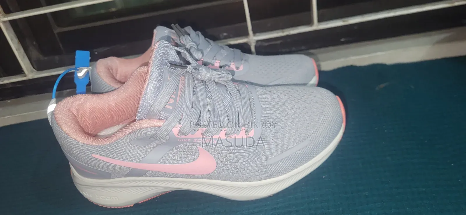 Stylish Grey & Pink Sneakers