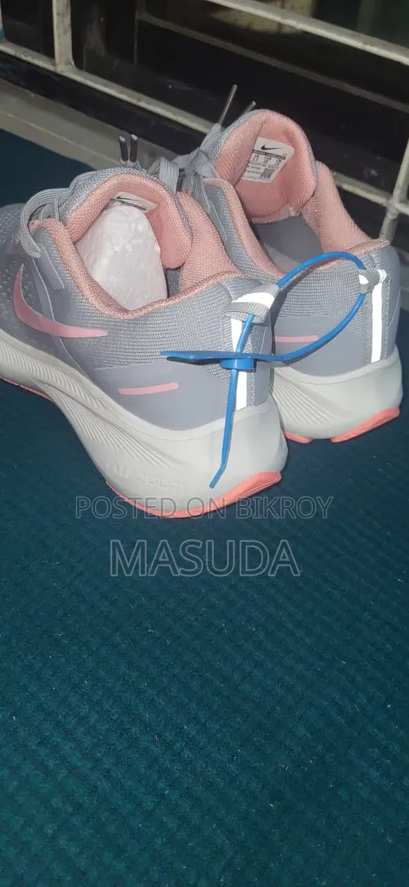 Stylish Grey & Pink Sneakers