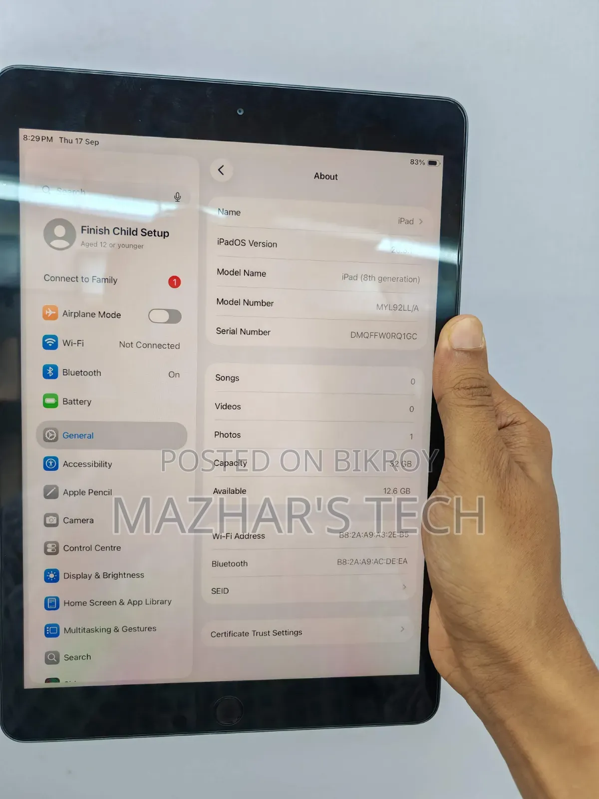 Apple iPad 10.2 (2021) 64 GB Gray