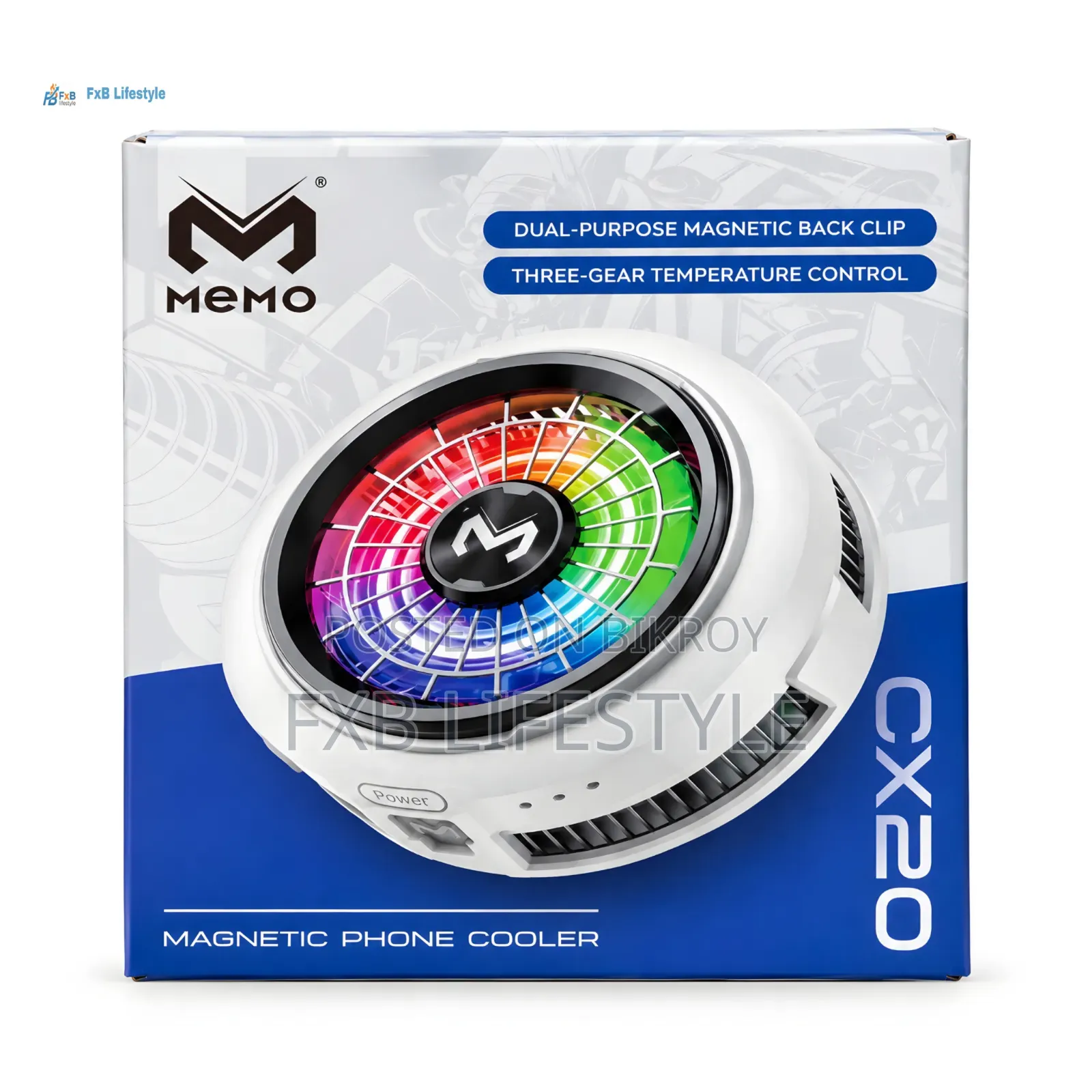 MEMO CX20 RGB Magnetic Phone Cooler