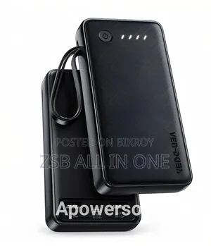 VEN-DENS VD-PB059 20000mAh Power Bank With Built-in Charging Cables
