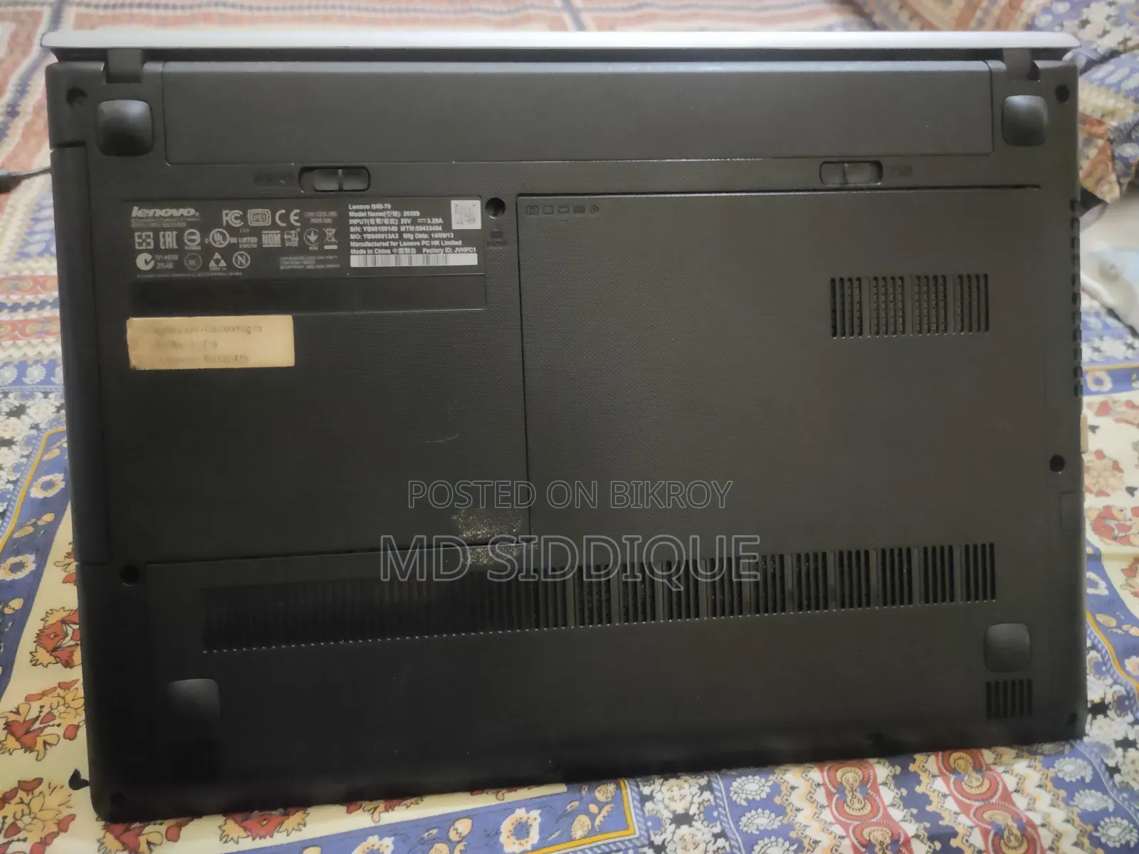 Laptop Lenovo ThinkPad G40 8GB Intel Core i5 SSD 128GB