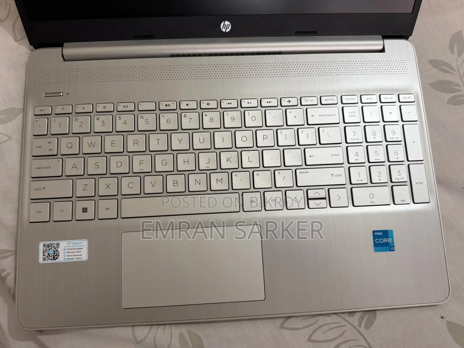 Laptop HP 15s 8GB Intel Core i3 SSD 512GB