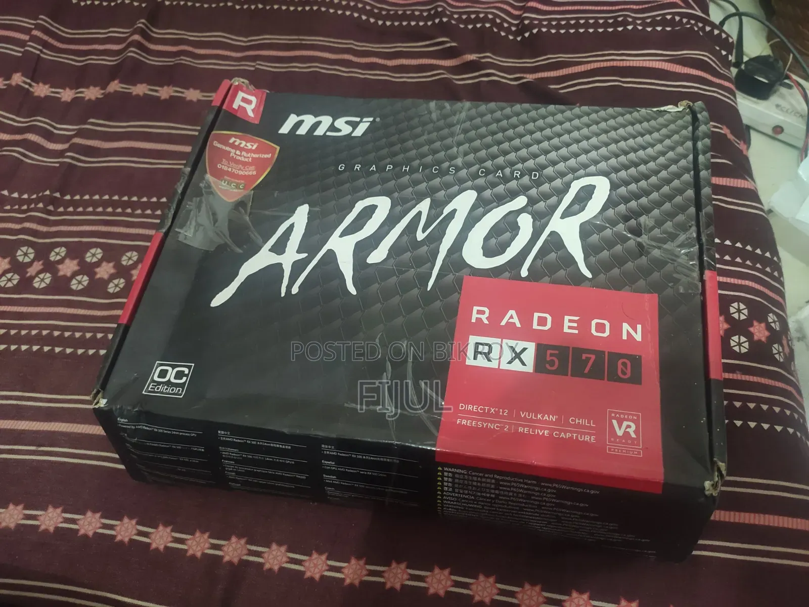 Msi Radeon Rx 570 Armor 8g Oc Gddr5 Graphics Card