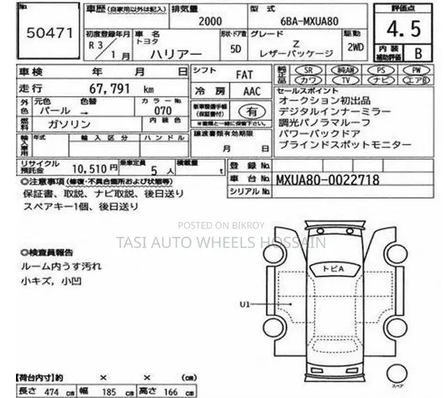 Toyota Harrier Z 2020 Pearl