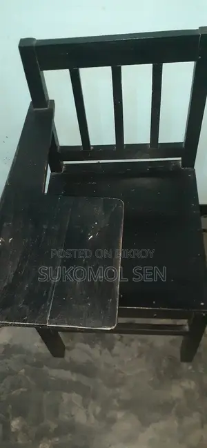 ১০টি স্টাডি চেয়ার উইথ রাইটিং প্যাড উডেন