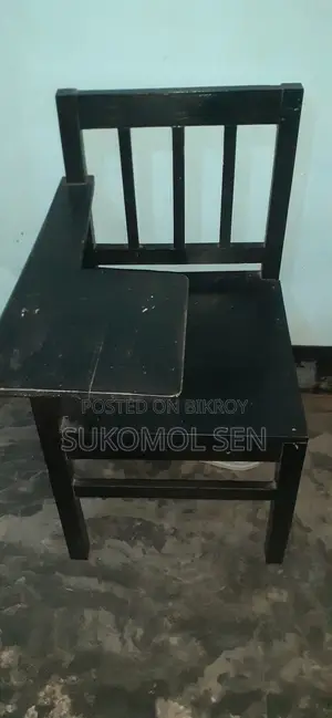 ১০টি স্টাডি চেয়ার উইথ রাইটিং প্যাড উডেন