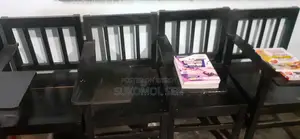 ১০টি স্টাডি চেয়ার উইথ রাইটিং প্যাড উডেন