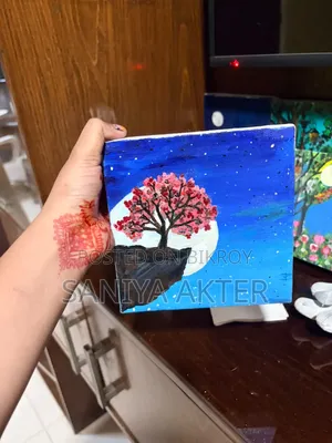 হ্যান্ডমেড এক্রিলিক পেইন্টিং ক্যানভাস