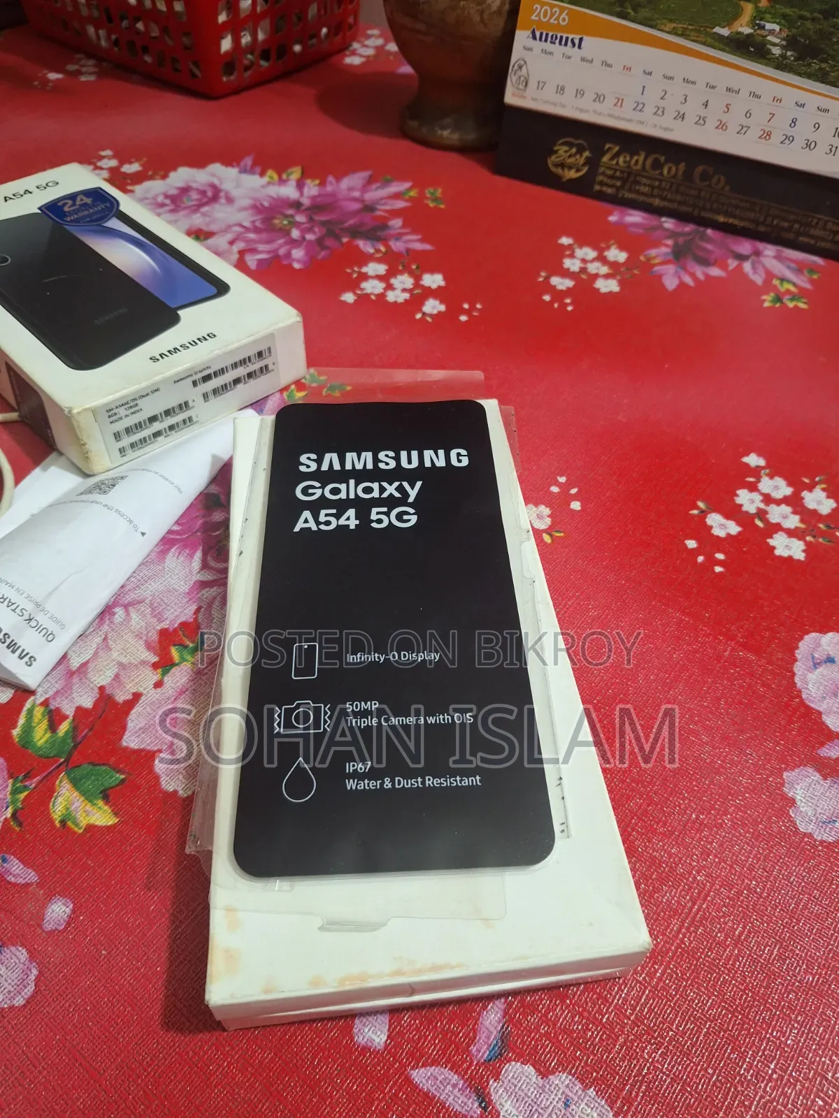 স্যামসাং গ্যালাক্সি এ৫৪ ৫জি ১২৮ জিবি ব্ল্যাক