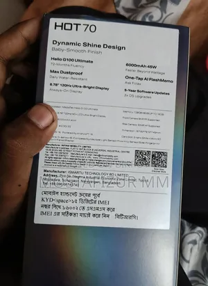 New Infinix Hot 70 128 GB Blue