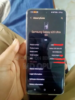 Samsung Galaxy S20 Ultra 5G 128 GB Black