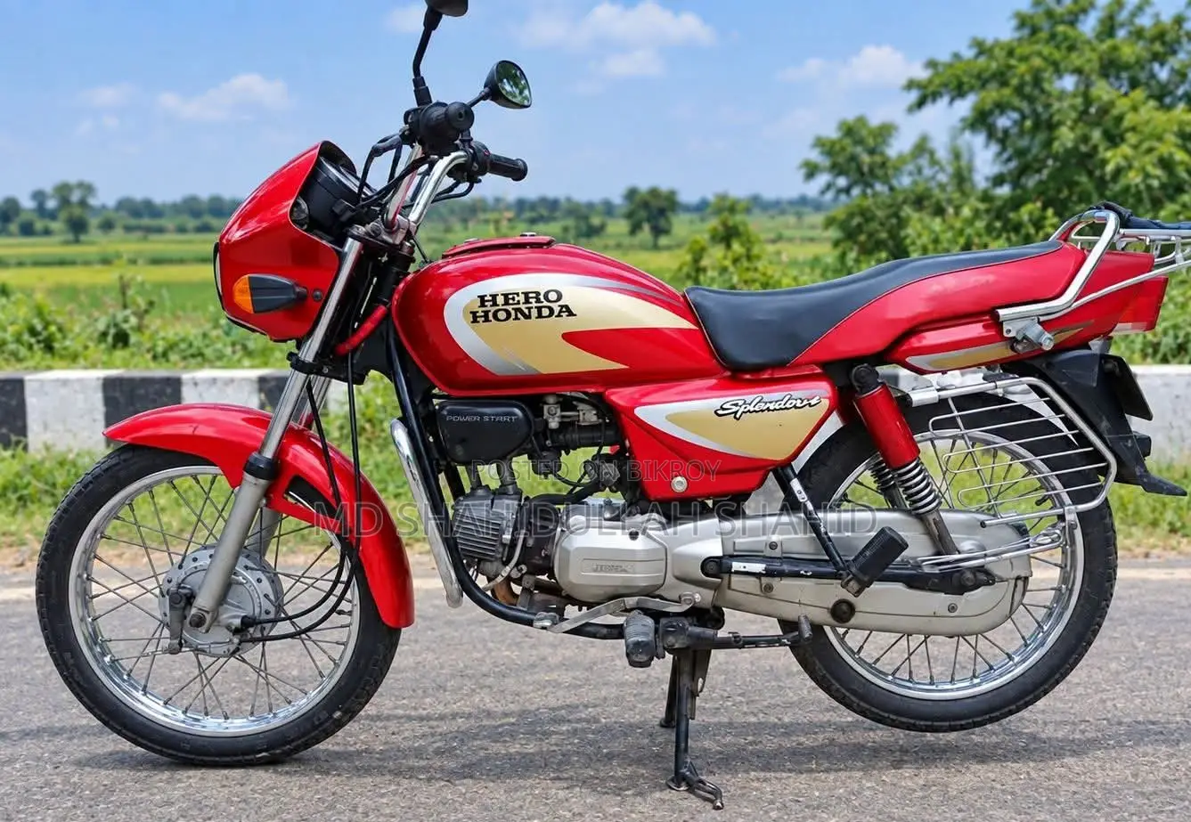 হিরো স্প্লেন্ডার প্লাস ২০১৮ লাল