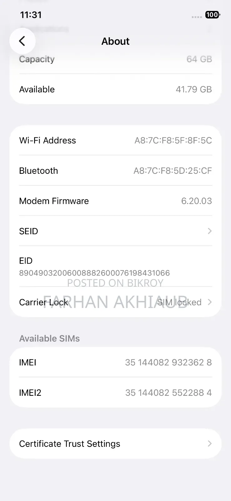 Apple iPhone 12 64 GB Black