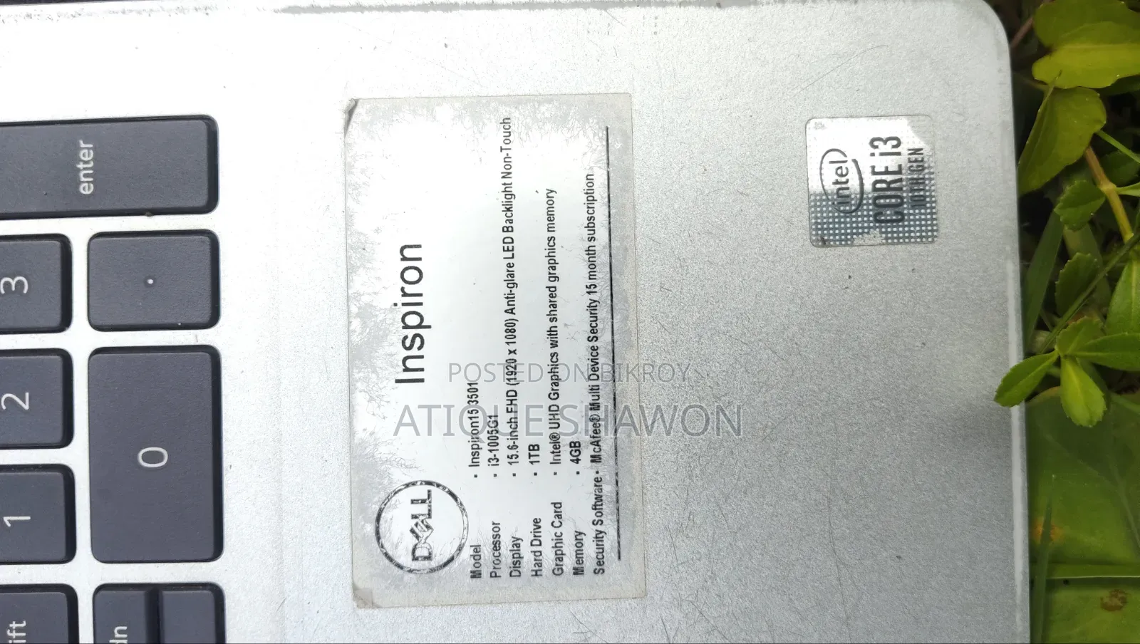 Laptop Dell Inspiron 15 4GB Intel Core i3 SSD 128GB