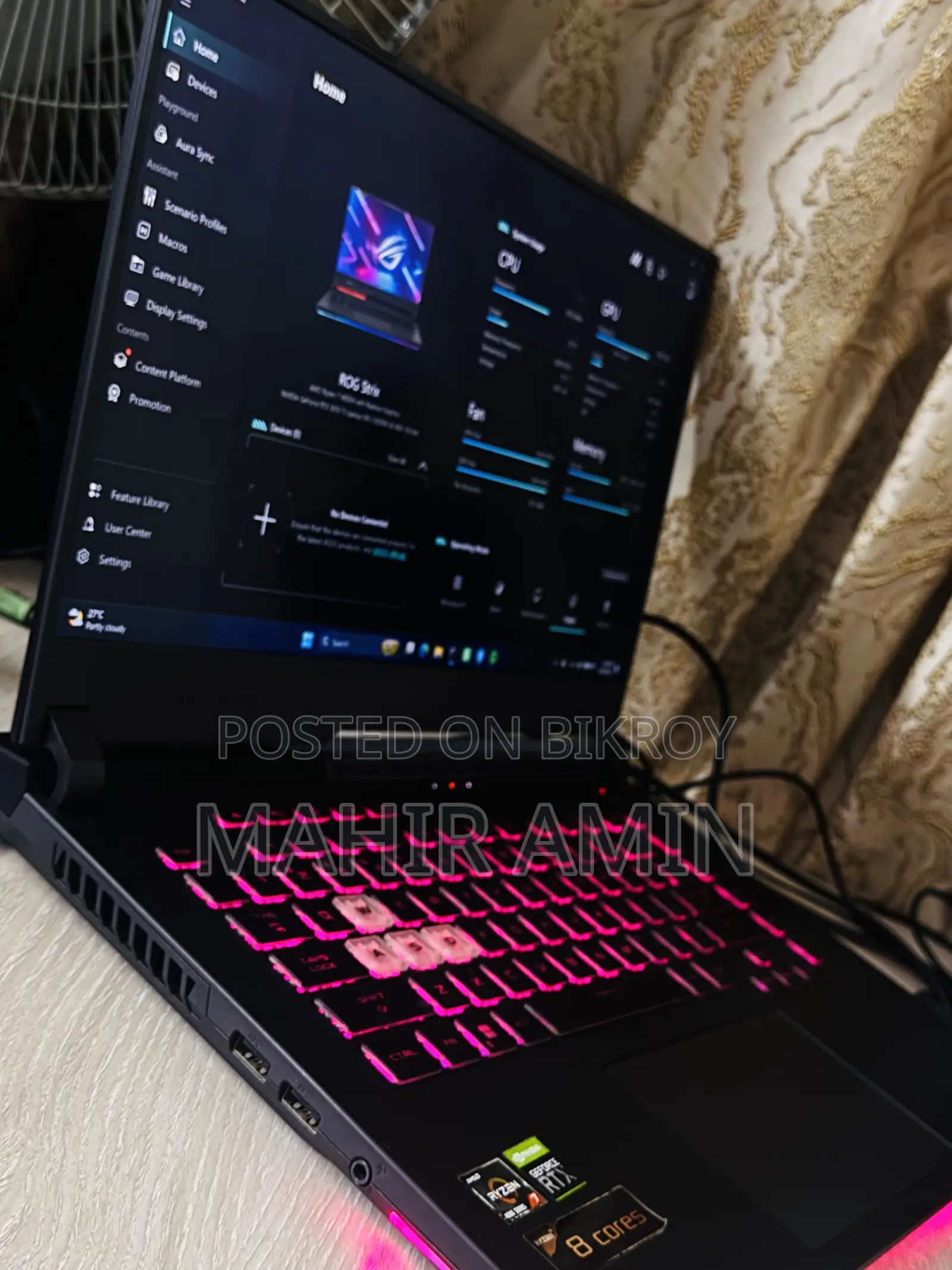 Laptop Asus ROG Strix G15 8GB AMD Ryzen 7 SSD 1TB