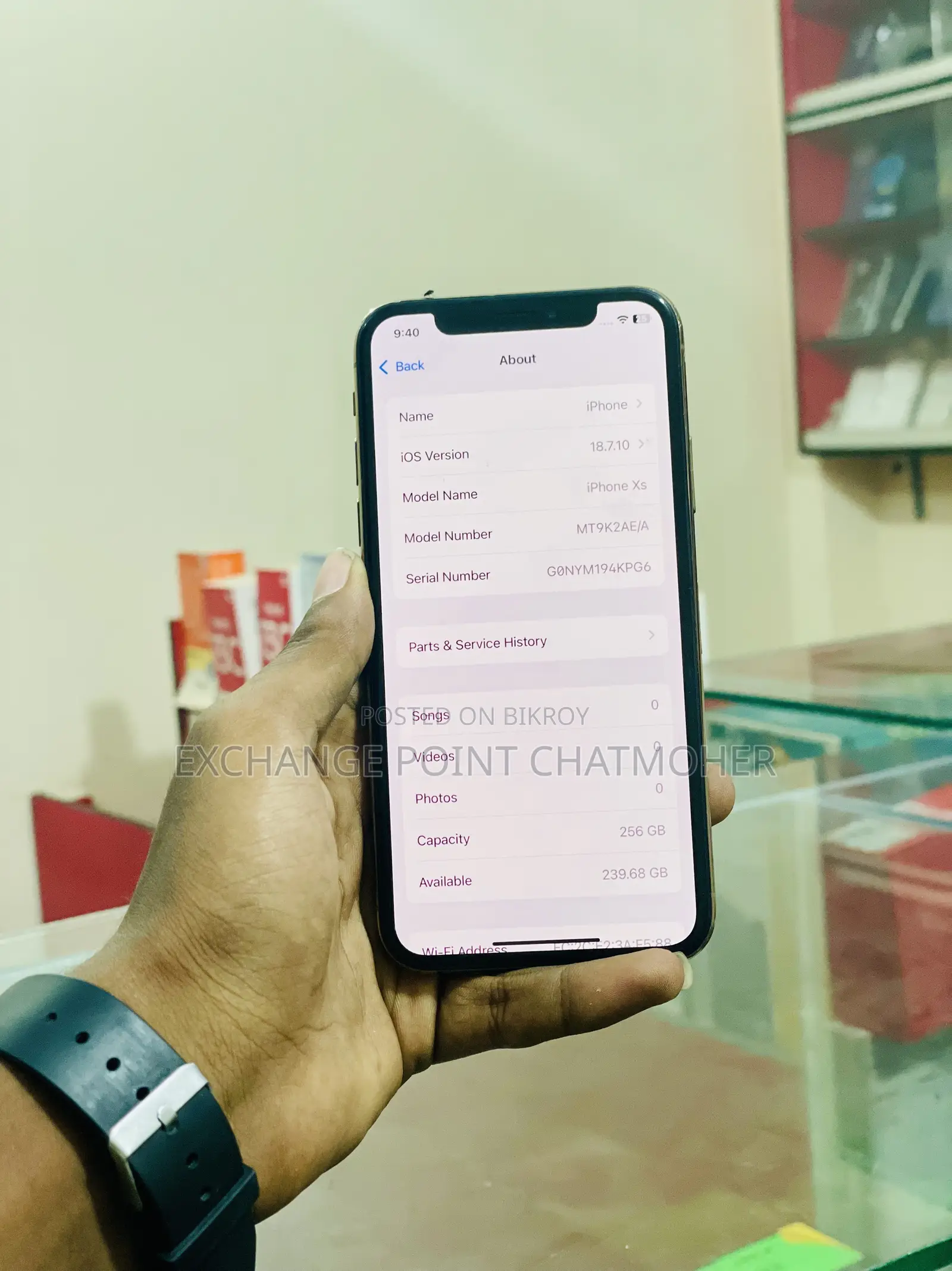Apple iPhone XS 256 GB Gold