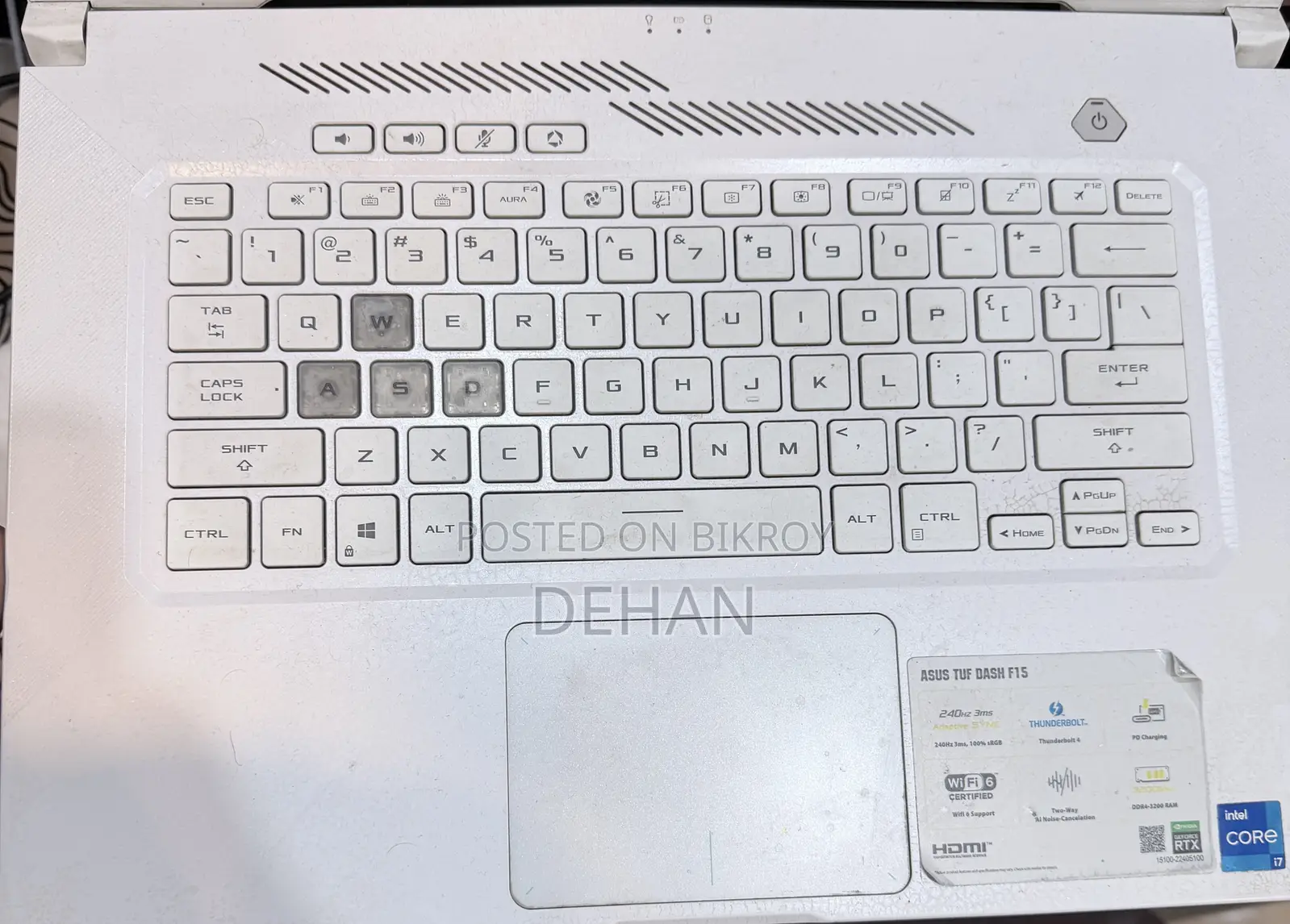 Laptop Asus TUF Dash F15 16GB Intel Core i7 SSD 512GB