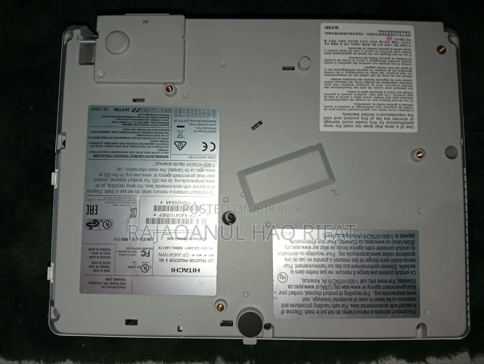 Hitachi Projector Cp-X4041wn