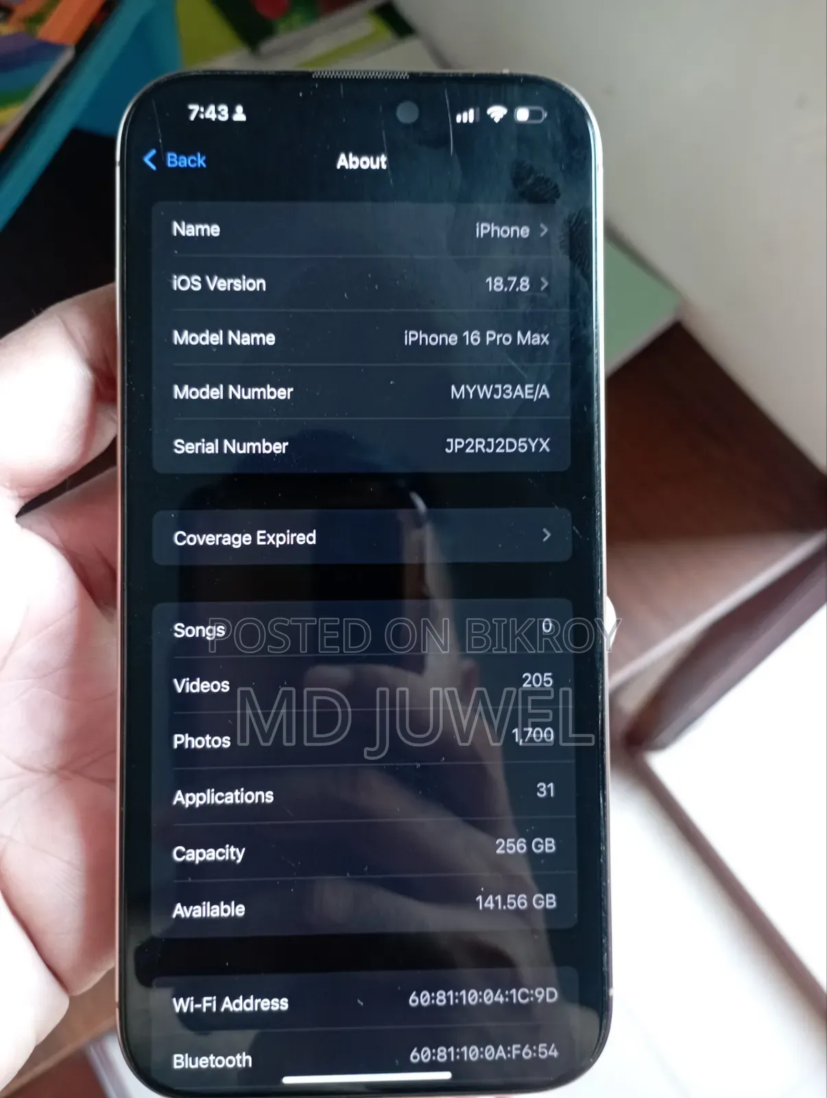 Apple iPhone 16 Pro Max 256 GB Gold