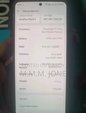 OnePlus Nord 4 256 GB Silver