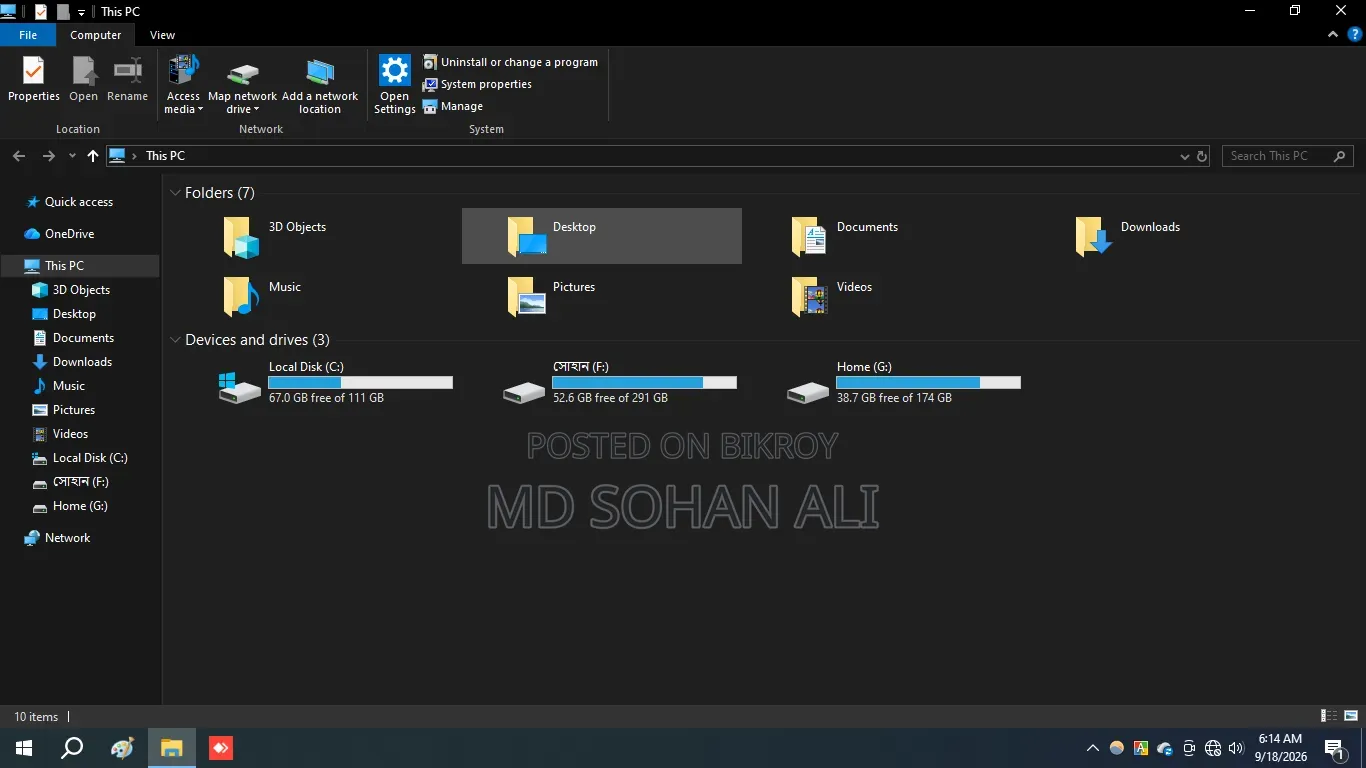 Desktop Computer 12GB Intel Core i3 HDD+SSD 500GB