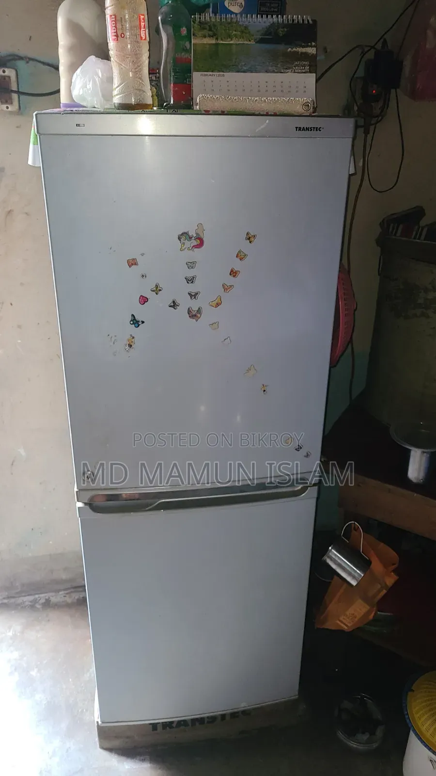 ট্রান্সটেক রেফ্রিজারেটর টিআরএইচ১০ (সিলভার)