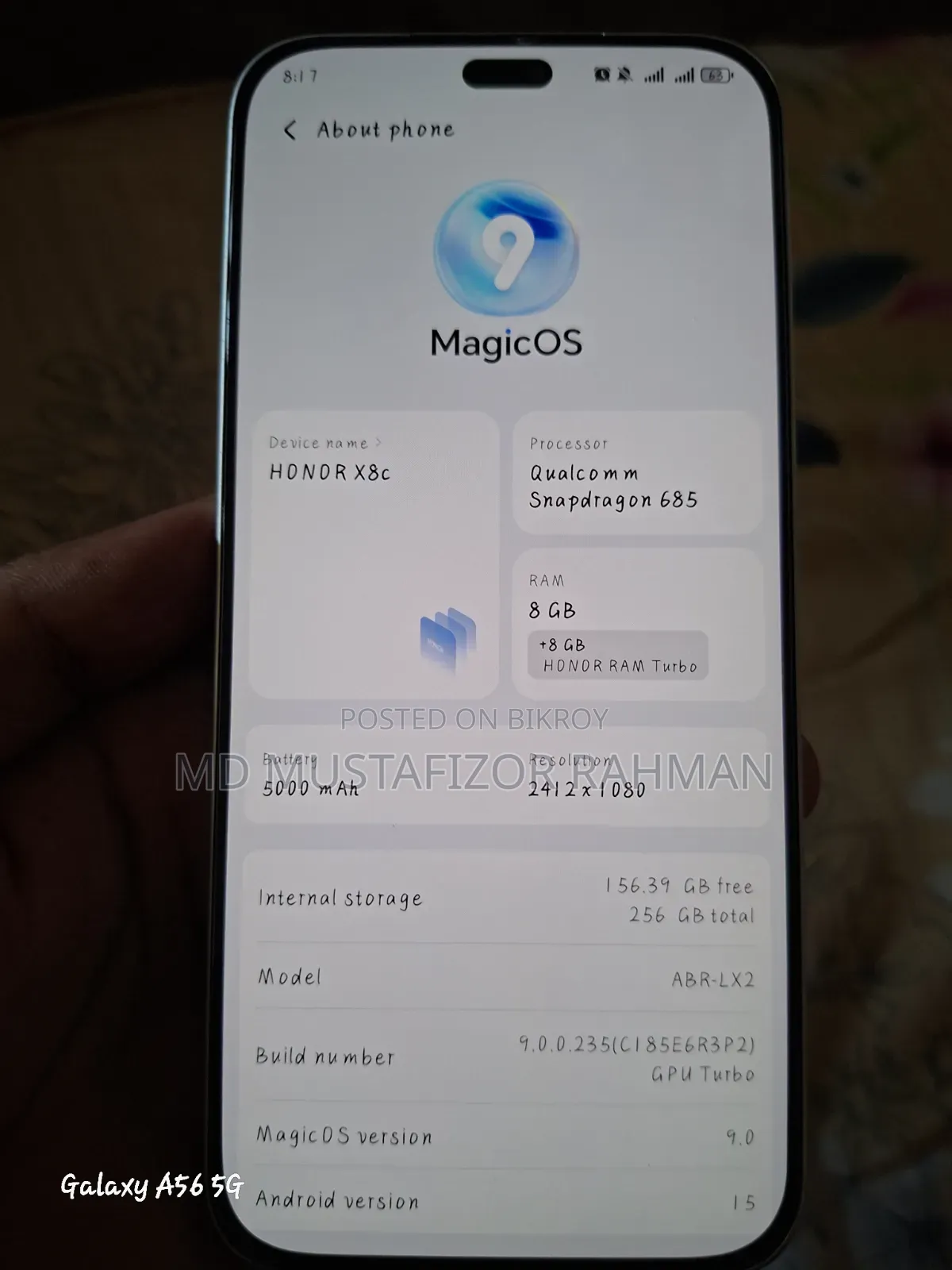 Honor X8c 256 GB White