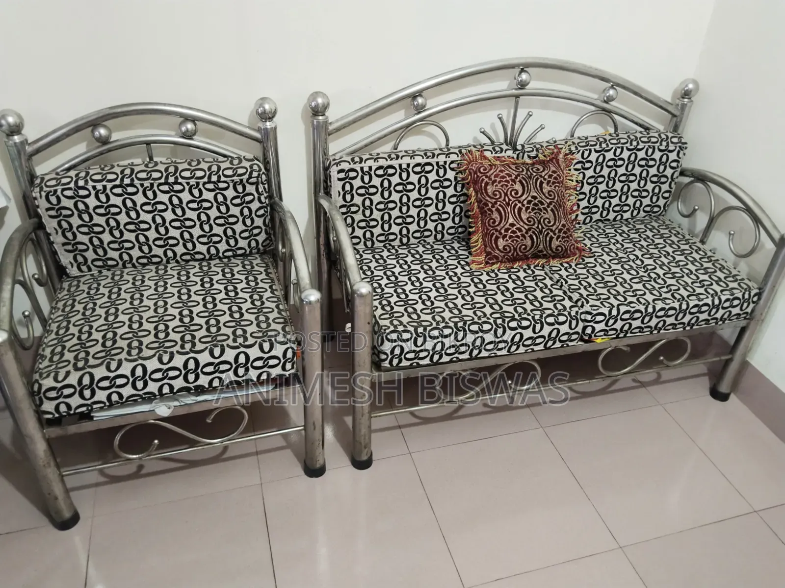 Sofa for sale with foam and cover.