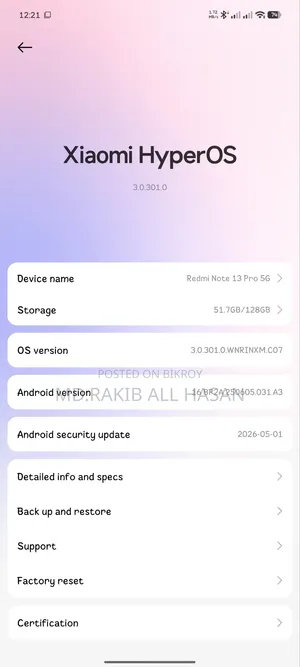 Xiaomi Redmi Note 13 Pro 5G 128 GB