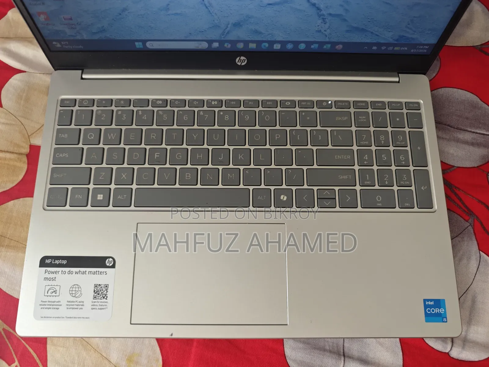 Laptop HP 15 8GB Intel Core i5 SSD 512GB