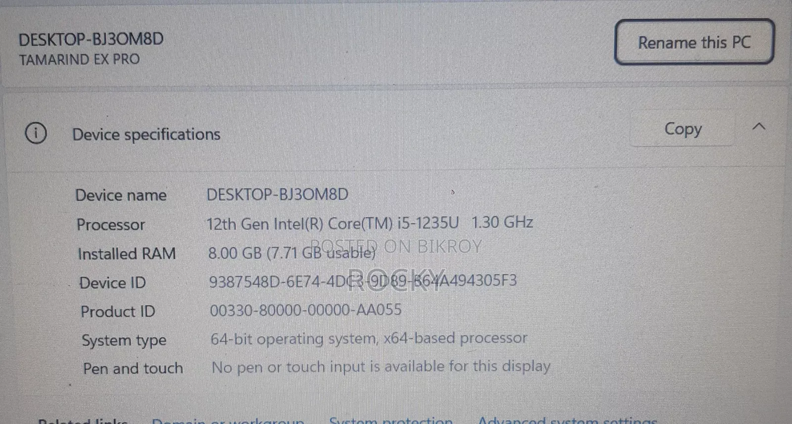 Laptop 8GB RAM Intel Core i5 512GB SSD