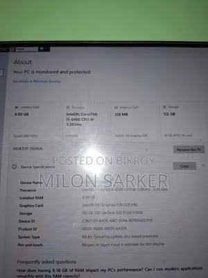 Gigabyte GA-H110MSTX-HD3-ZK 8GB RAM Intel Core i5 Processor 128GB SSD