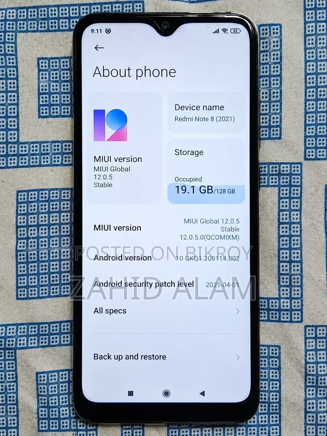 Xiaomi Redmi Note 8 128 GB Blue