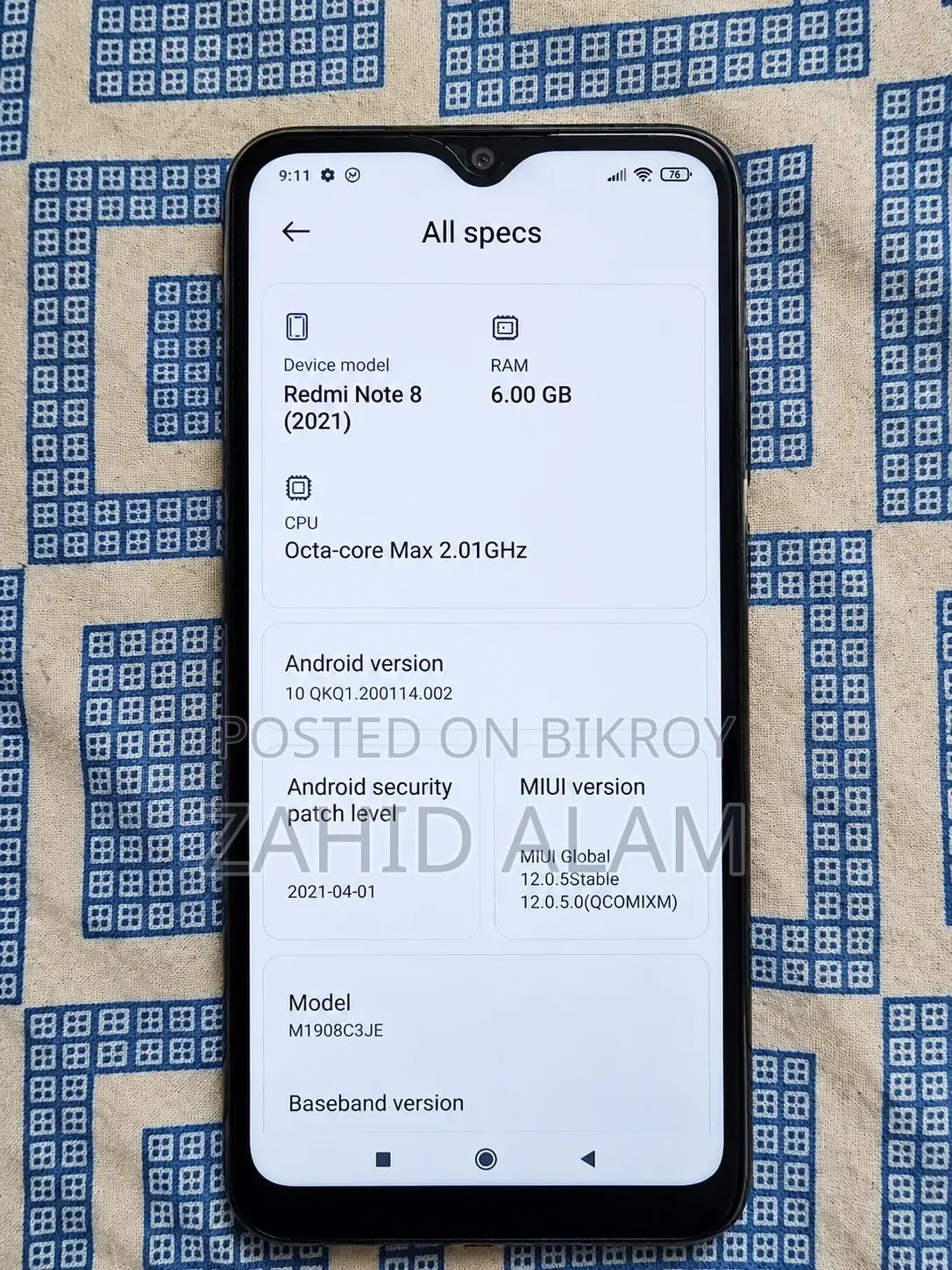 Xiaomi Redmi Note 8 128 GB Blue