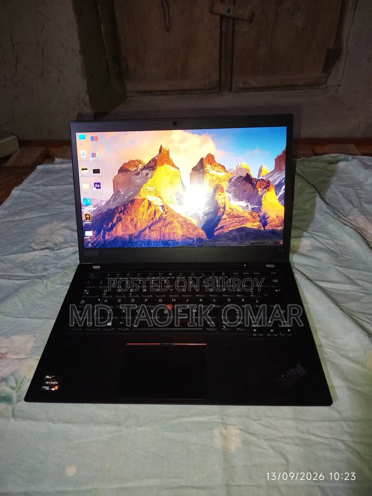 Laptop Lenovo ThinkPad T14 G1 16GB AMD Ryzen 5 SSD 256GB